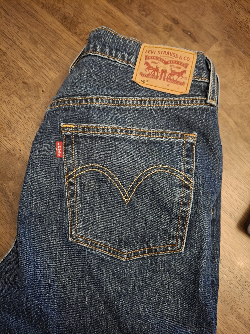 NEW Levi's 501 Women's Original 30X30 Button Fly High Rise Blue Jeans